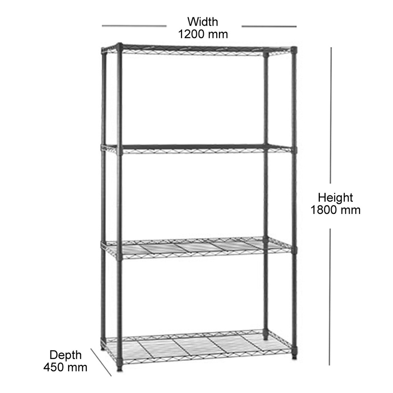 4ft shop shelving unit