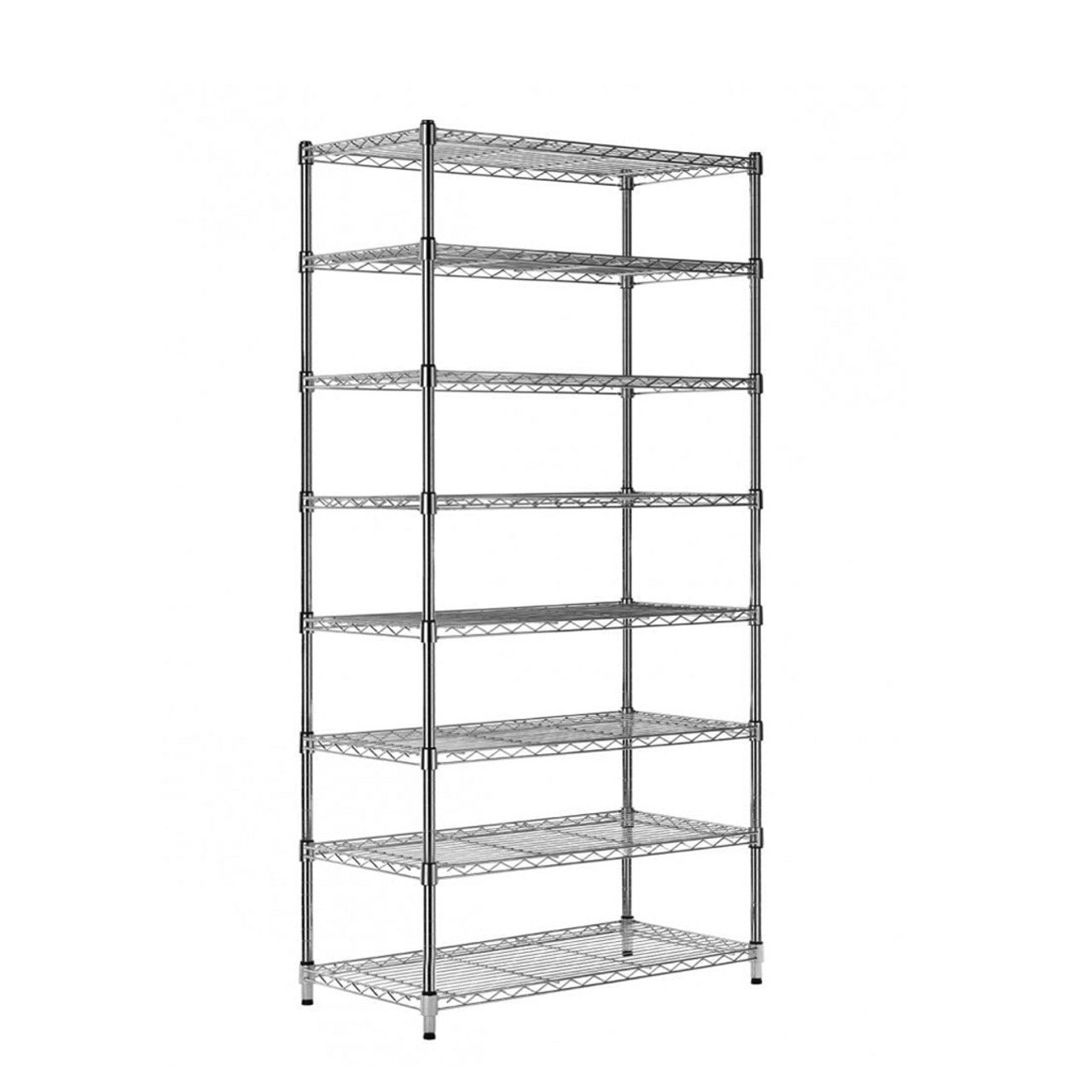 Black wire shop shelf rack