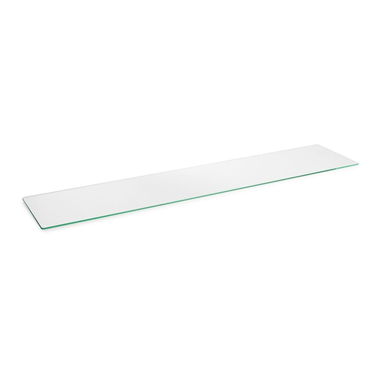 Toughened Glass Shelf - 6mm Thickness - W1200mm - Choice of