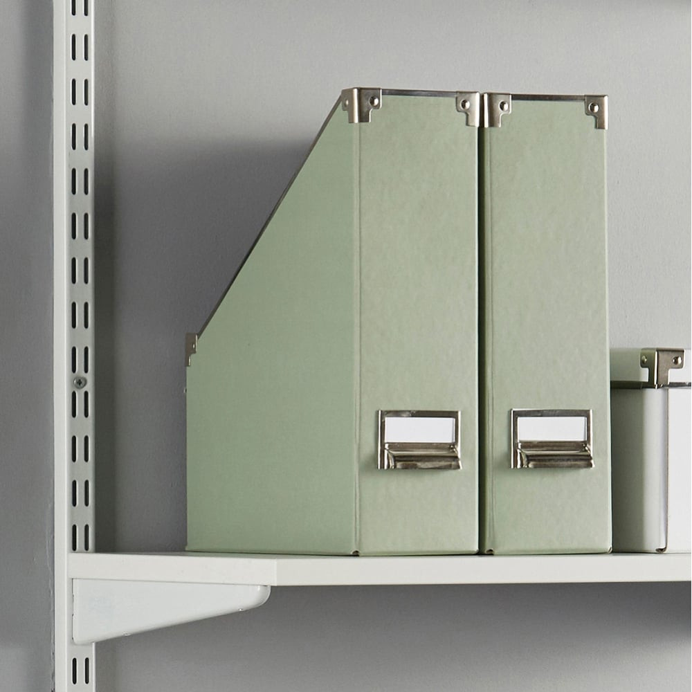 Black & White Twin Slot Shelving Kit H1980mm 6 Shelves Choice of