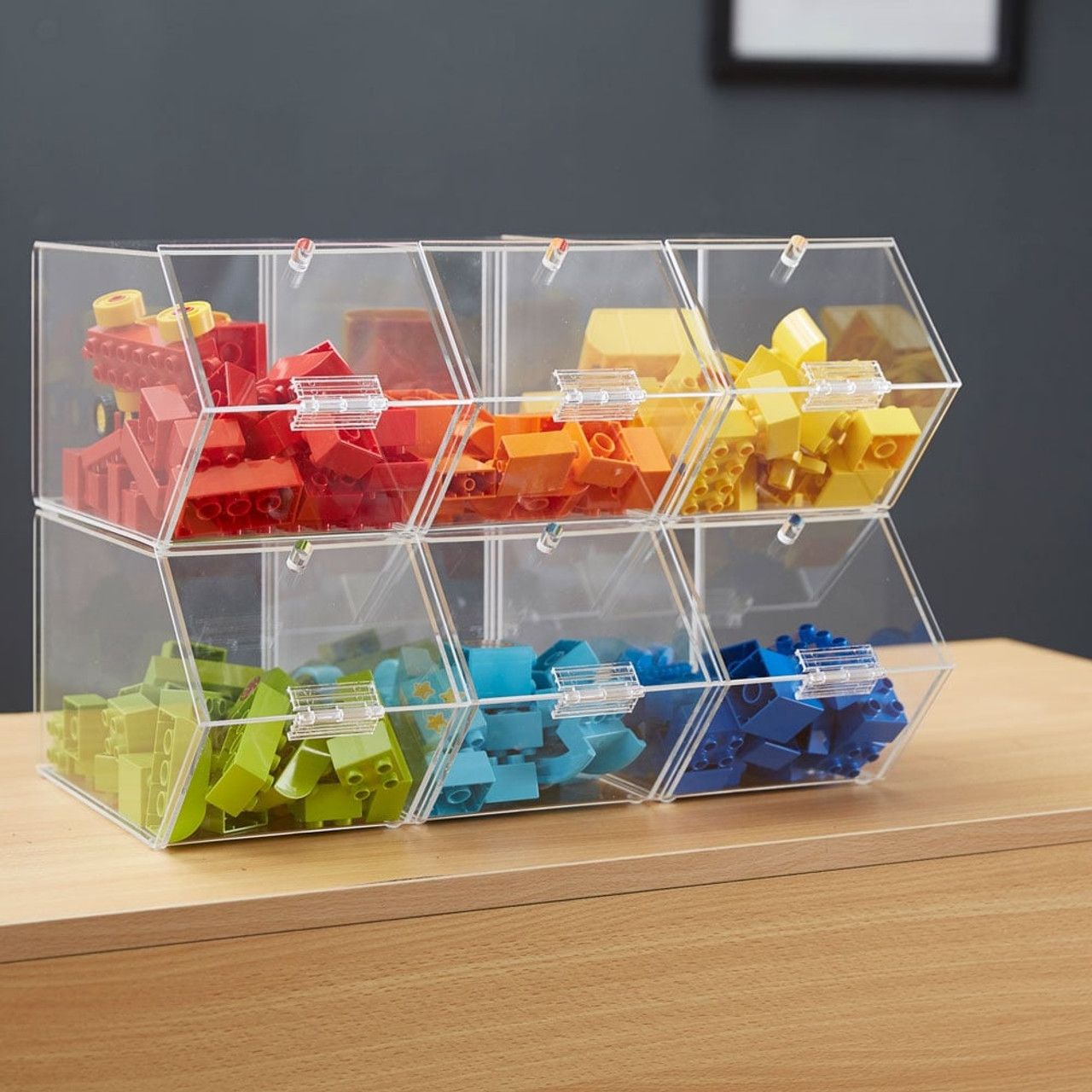 5.5L Clear Acrylic Stackable Box with Lid