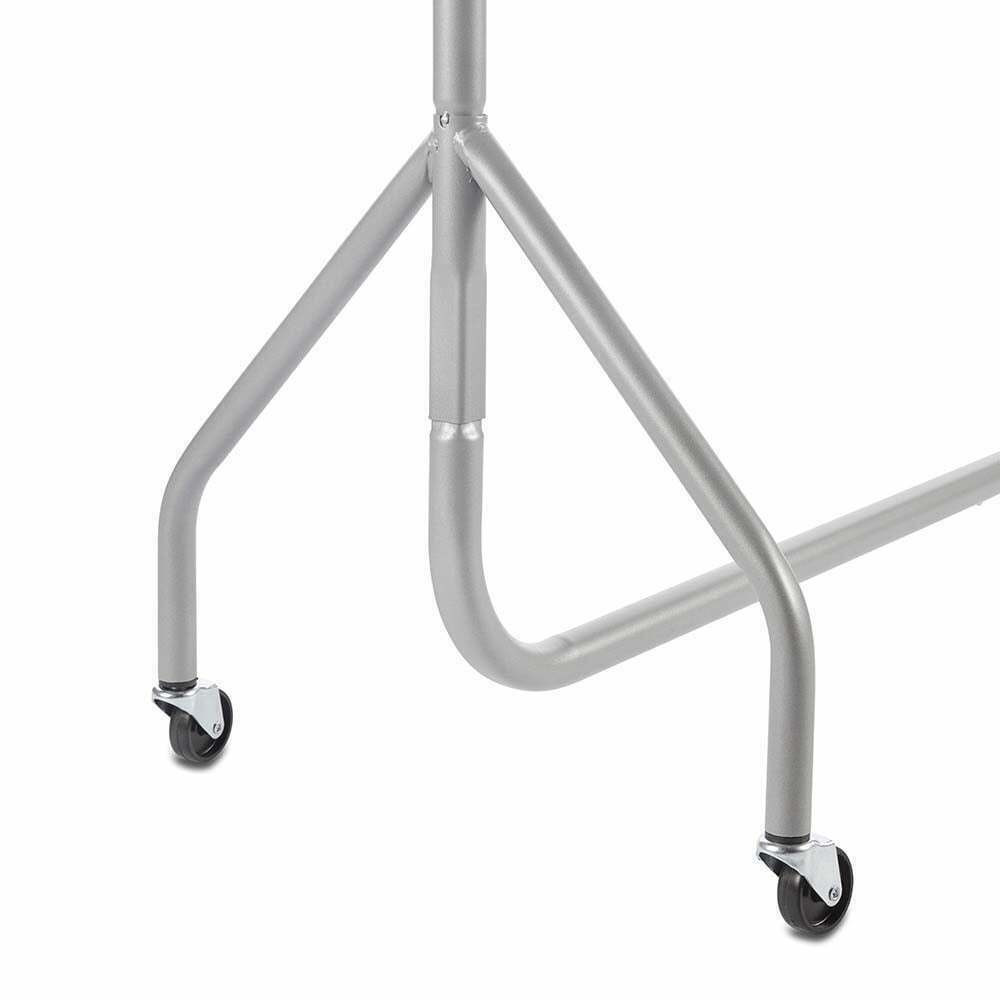 2-Tier Silver Heavy-Duty Clothes Rail Choice of ft to ft widths