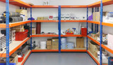 Built-to-last boltless shelving for a perfectly practical warehouse