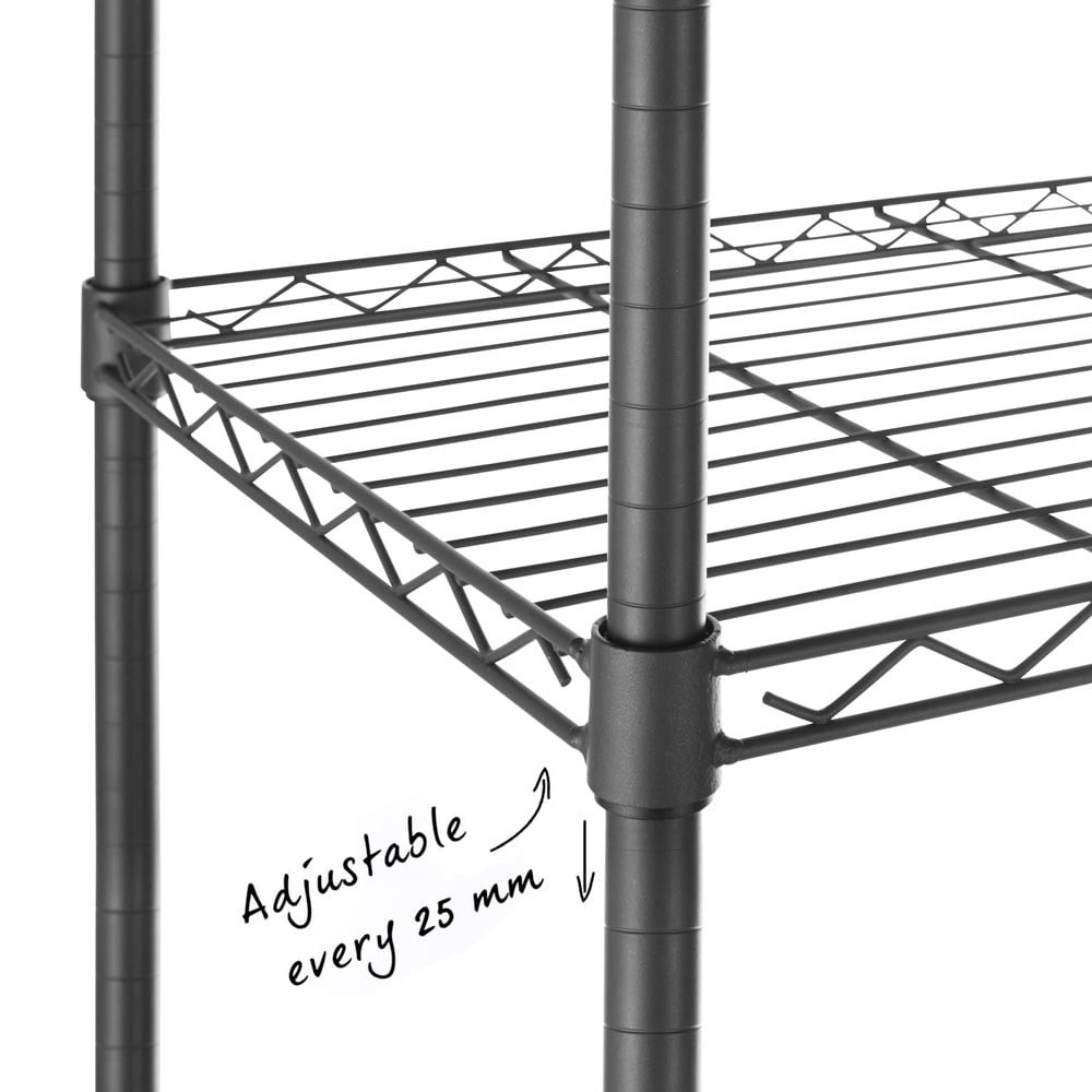 Medium Duty Wire Shelf for Carbon Grey Wire Shelving W900 x D350mm