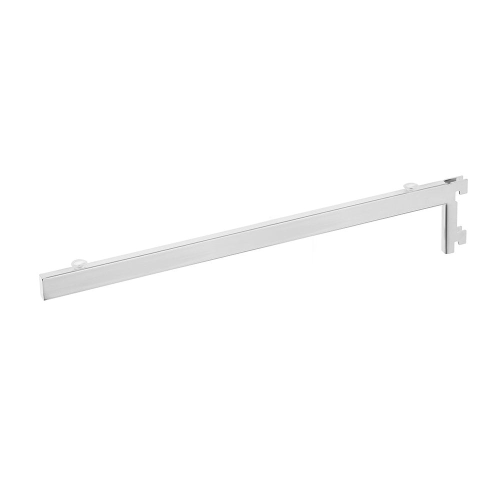 Chrome Twin Slot Shelf Bracket for Level Glass Shelves L250 & 300mm