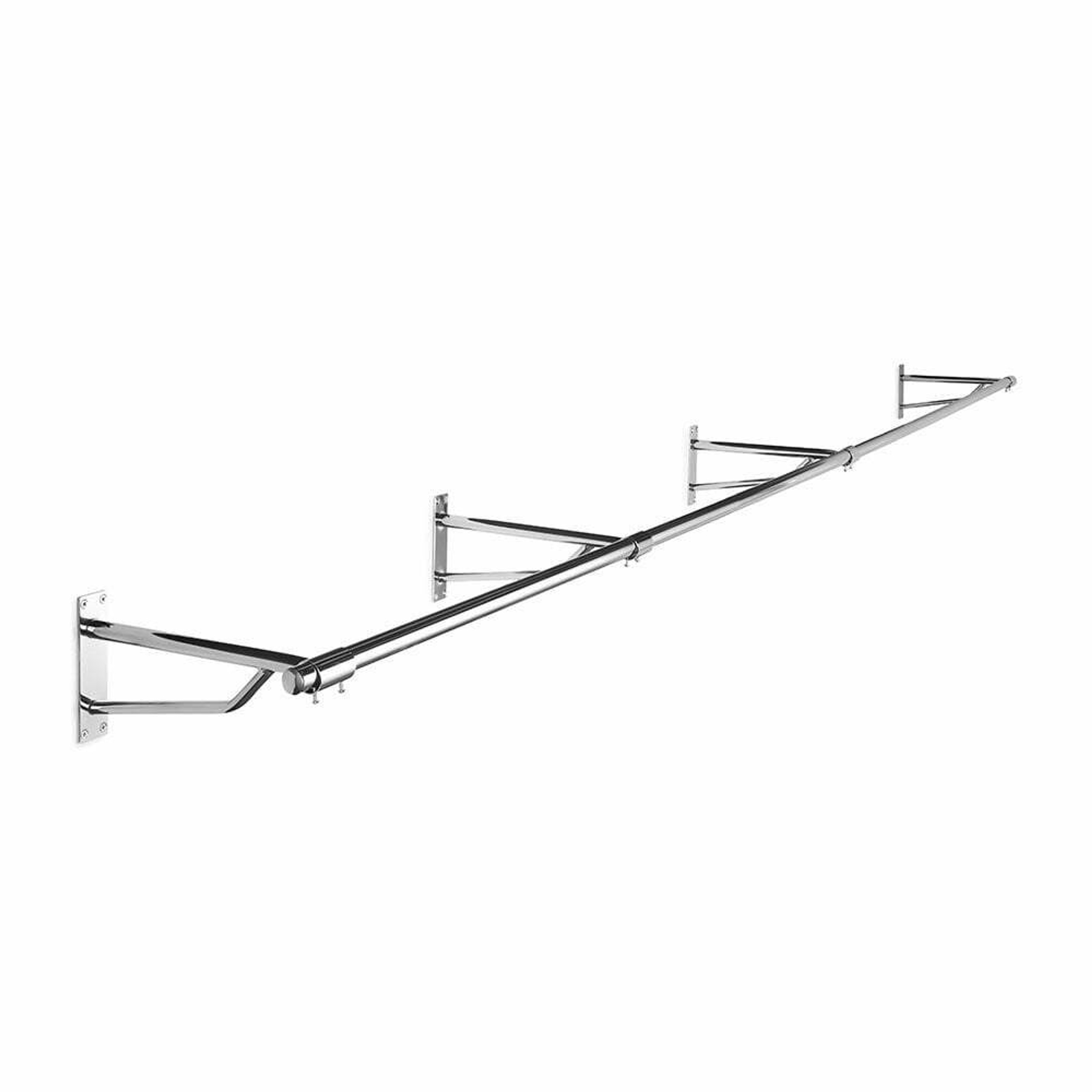 3m Heavy Duty WallMounted Hanging Clothes Rail