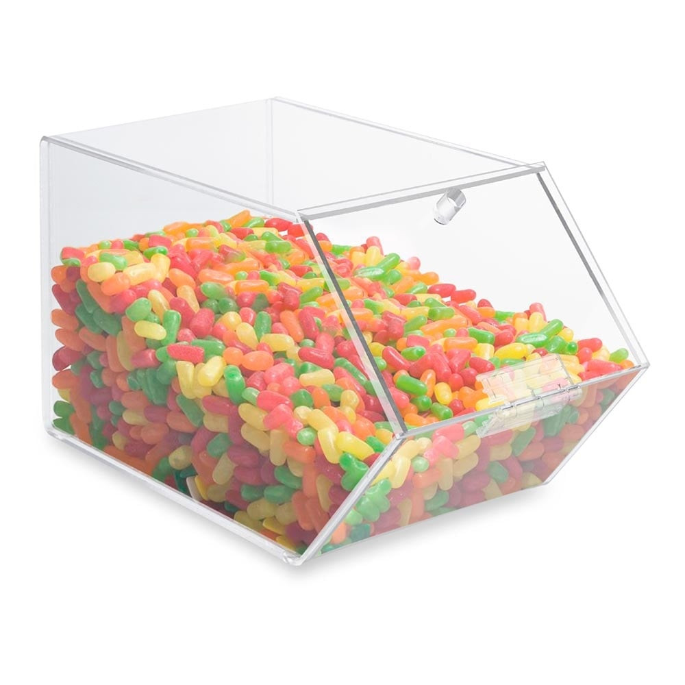 5.5L Clear Acrylic Stackable Box with Lid H150 x W150 x D295mm