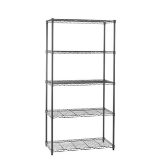 8 Tier Narrow Chrome Wire Shelving Unit - H1800 x W900 x D350mm