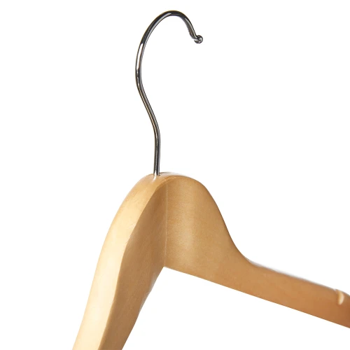 Wooden Shirt Hangers with Shoulder Notches - 45 cm