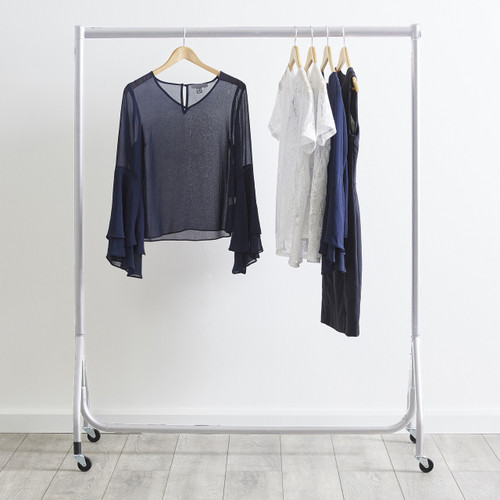Gloss White Heavy-Duty Clothes Rail