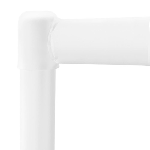 Gloss White Heavy-Duty Clothes Rail