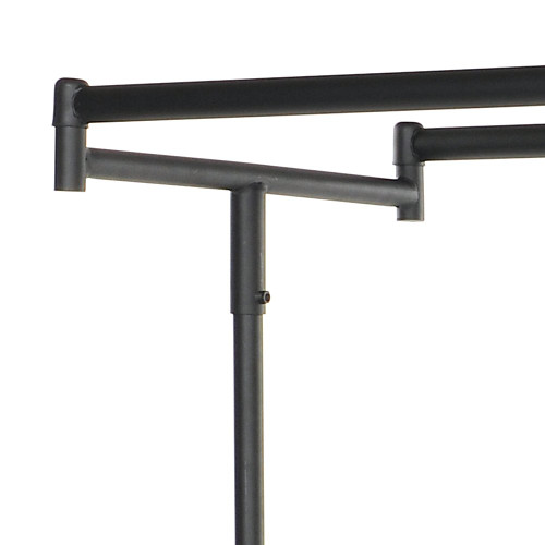 Parallel Black Heavy-Duty Clothes Rail