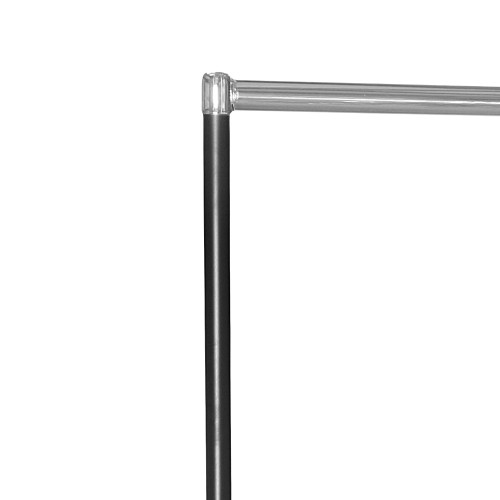 Childrens Black & Chrome Heavy-Duty Clothes Rail