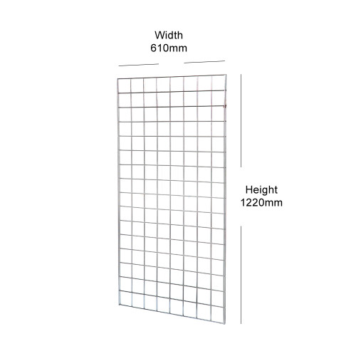 Chrome 4ft Grid Mesh Panel