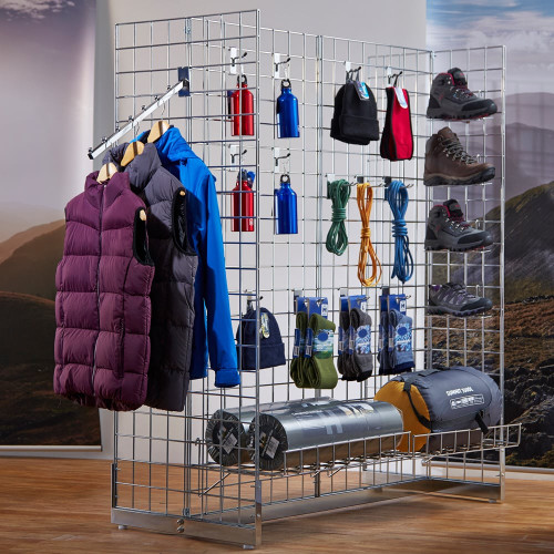 Chrome 5ft Grid Mesh Panel