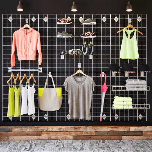 Chrome 8ft Grid Mesh Panel