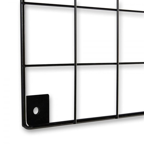 5 x Black Grid Mesh Panels - Built-in Wall Brackets