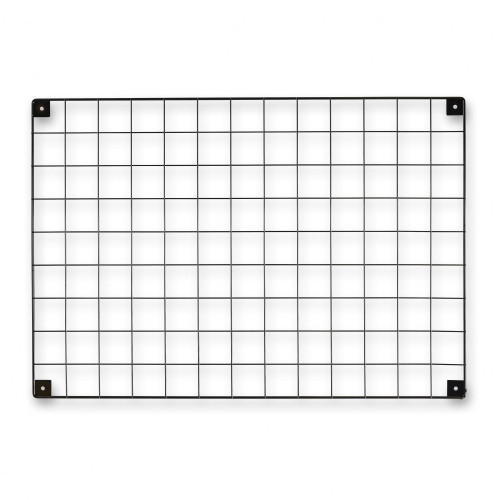 5 x Black Grid Mesh Panels - Built-in Wall Brackets 5 x Black Grid Mesh Panels - Built-in Wall Brackets