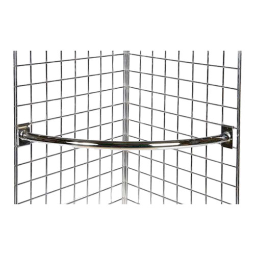 Quarter Circle Hanging Rail For Grid Mesh Panels
