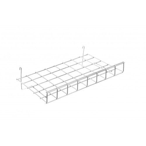 Straight Wire Shelf With Lip For Grid Mesh Panels