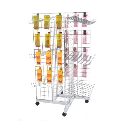 Four-Way Gridwall Mesh Stand - W610 x D610 mm