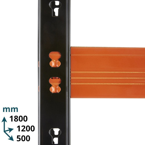 3 x Multipurpose Freestanding Shelving Units - Up to 350Kg UDL Per Shelf - H1800 x W1200 x D500 mm