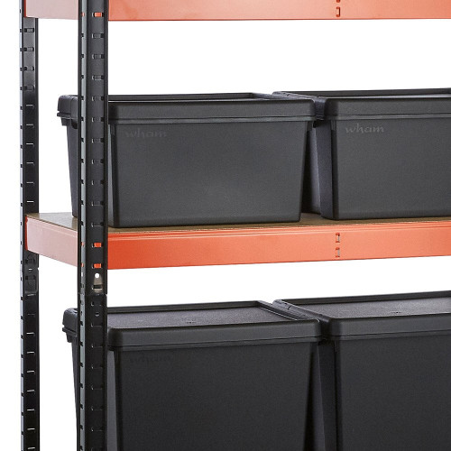 Multipurpose Freestanding Shelving With 8 Storage Boxes - 250Kg UDL/shelf - H1800 x W900 x D400 mm