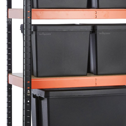 Multipurpose Freestanding Shelving with 6 Storage Boxes - 250Kg UDL/shelf - H1800 x W900 x D400mm
