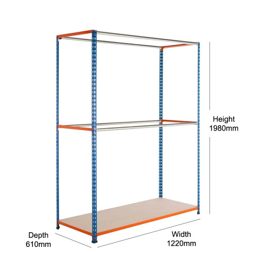 Stockroom Garment Racking Units - Up To 160kg UDL/Tier