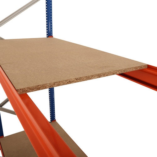 Longspan Warehouse Racking Chipboard Shelf Level - Depth: 900mm - Up to 1100kg UDL/Shelf Longspan Warehouse Racking Chipboard Shelf Level - Depth: 900mm - Up to 1100kg UDL/Shelf