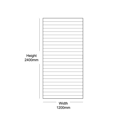 Black Slatwall Panel - 100mm Centres - 18mm MDF