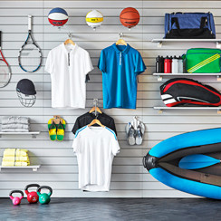 White Slatwall Panel - 100mm Centres - 18mm MDF