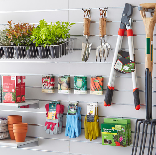 White Slatwall Panel - 100mm Centres - 18mm MDF