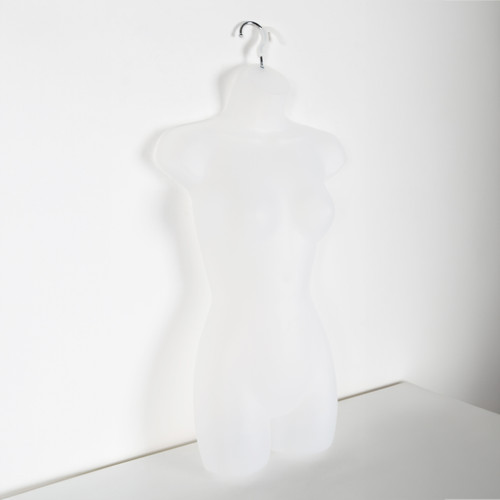 White Frosted Hanging Body Form - Female - H870mm