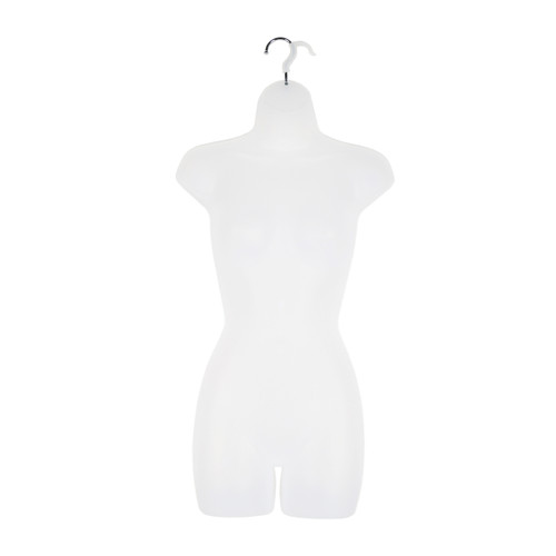 10 x White Frosted Hanging Body Forms - Female - H870mm