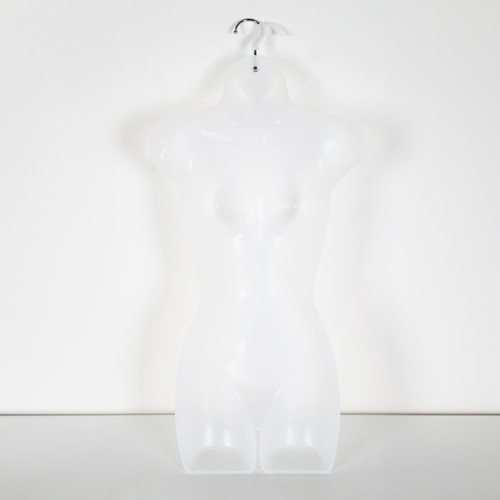 10 x White Frosted Hanging Body Forms - Female - H870mm