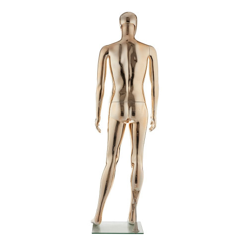 Faceless Mannequin 01 - Male - Metallic Pale Rose Gold - Eco-Friendly Plastic