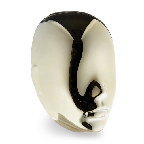 Impact Mannequin 04 - Female - Gloss White - 1 Gold Face + 1 Silver Face