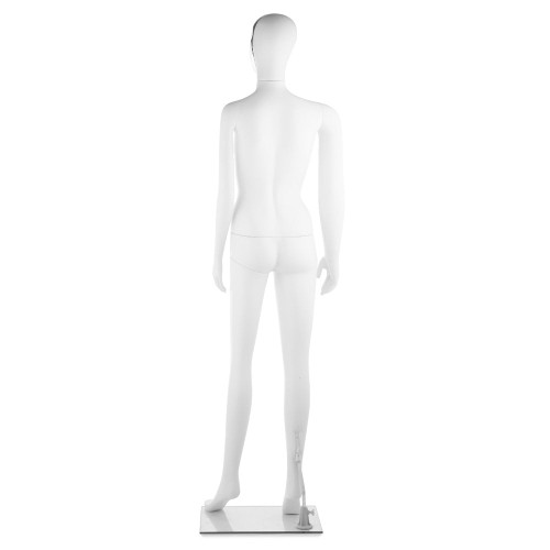 Impact Mannequin 04 - Female - Gloss White - 1 Gold Face + 1 Silver Face