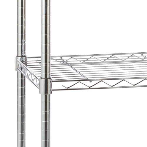 4 Tier Chrome Wire Shelving Unit - H900 x W750 x D350mm 4 Tier Chrome Wire Shelving Unit - H900 x W750 x D350mm