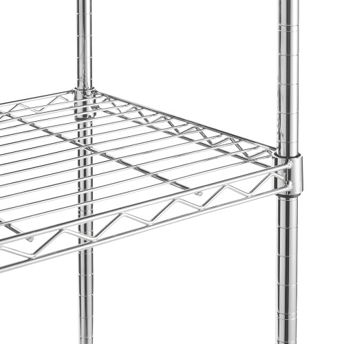 6 Tier Chrome Wire Shelving Unit - H1800 x W900 x D450mm