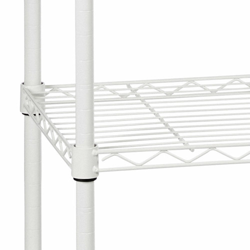 5 Tier Light Duty White Wire Shelving Unit - H1500 x W750 x D350mm