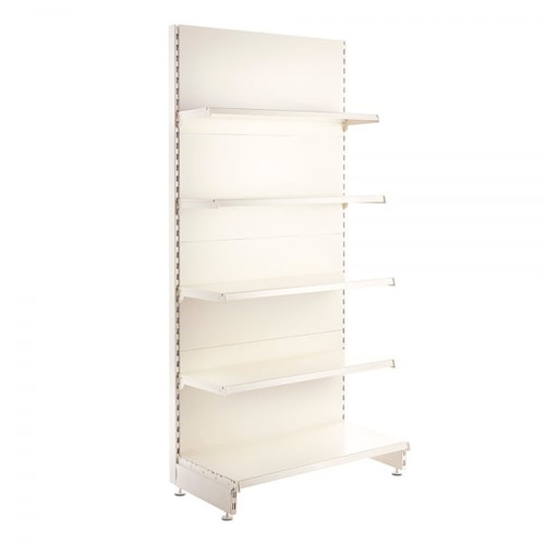 Jura White Upright for Retail Shelving Units - D60mm