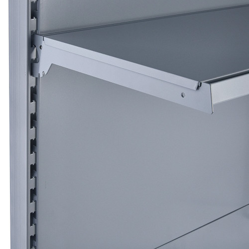 Silver Shelf And Brackets for Retail Shelving Units - W665mm