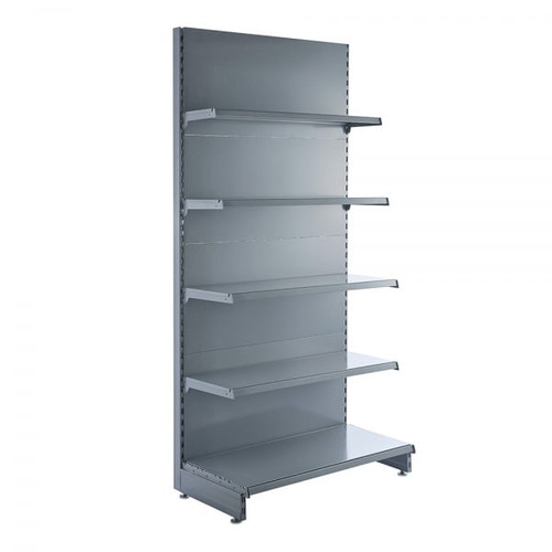 Silver Shelf for Retail Shelving Units (No Brackets) - W665mm