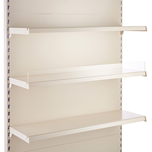 Acrylic Shelf Riser for Retail Shelving Units - H95mm (75mm Exposed)