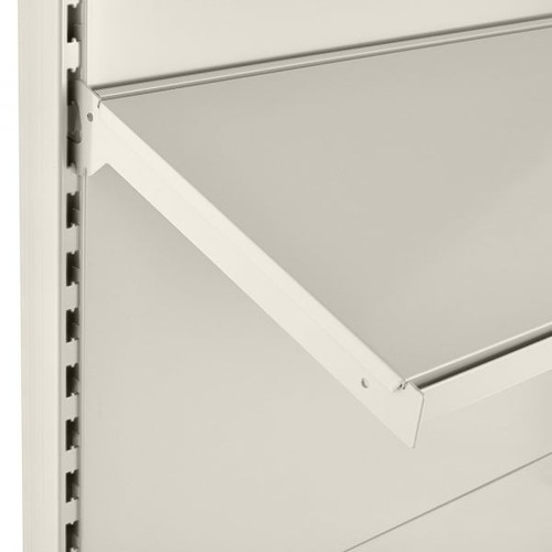 Jura White Retail Shelving Modular Gondola Unit - 6 x 370mm Shelves - H1400mm