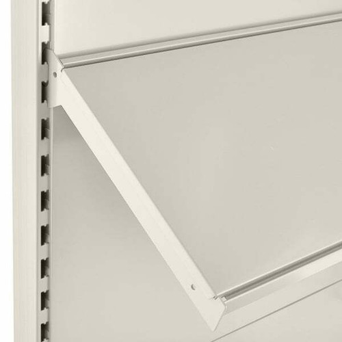 Jura White Retail Shelving Modular Wall Unit - 5 x 370mm Shelves - H1800mm