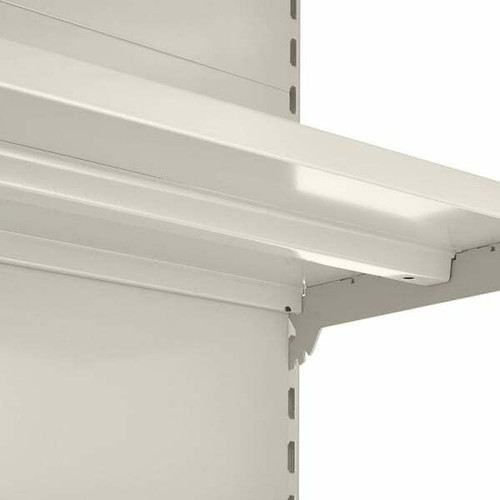 Jura White Retail Shelving 90 Deg. Wall Corner Unit - 5 x 370mm Shelves - H1800mm