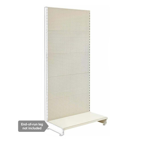 Jura White Retail Shelving Modular Wall Unit - Perforated Back Panels - H1800mm